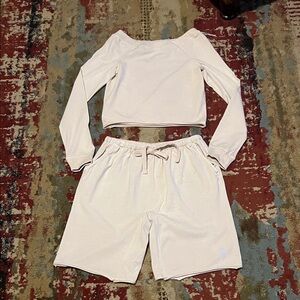 Free People Off-White Lounge Set